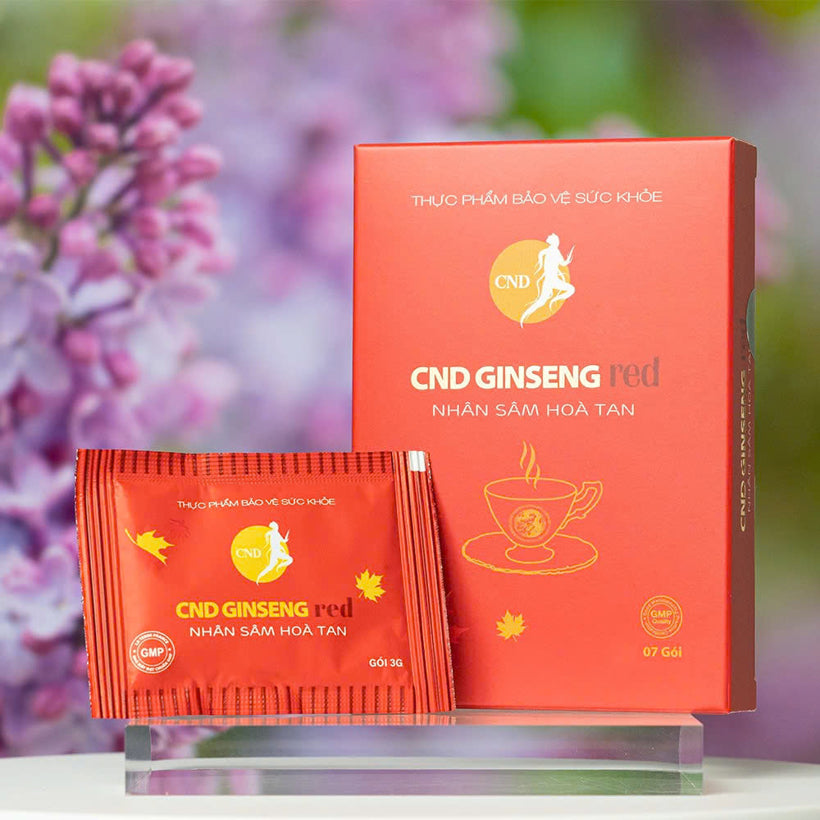CND Ginseng Red Hộp 7 Gói Nhân Sâm Hòa Tan Hỗ Trợ Bổ Thận Tăng Sức Khỏe