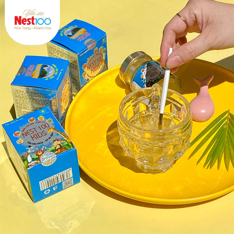 Nước yến Nest100 Kids - chất xơ HMO hỗ trợ tiêu hóa cho trẻ ( mua 6 được 7 )