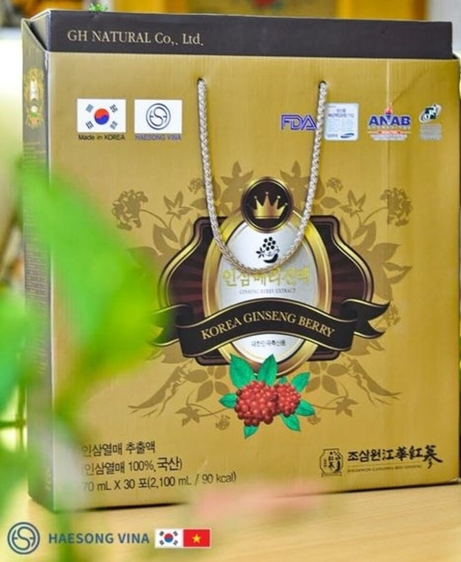 Chiết Xuất Quả Nhân Sâm Ginseng Berry N Extract Hộp 30 Gói