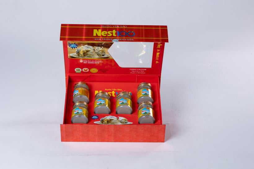 Nước yến Nest100 Calcium 6 lọ bổ sung canxi chắc xương