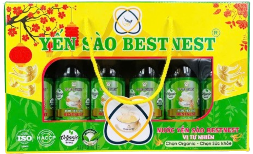 Nước Yến Sào Tự Nhiên 180ml – Thùng 10 Hộp x 6 Chai, Giải Khát Cao Cấp