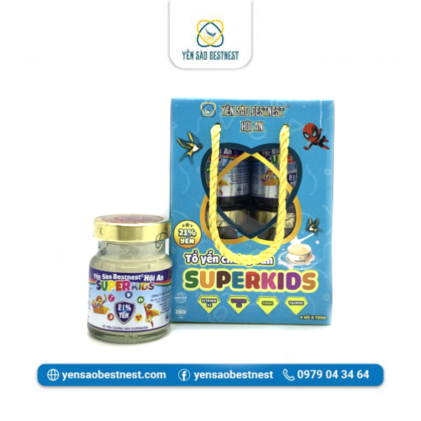 Yến Sào Chưng Sẵn (Thùng 15 Hộp x 4 Hũ) – Phát Triển Trí Lực & Thể Lực Cho Bé
