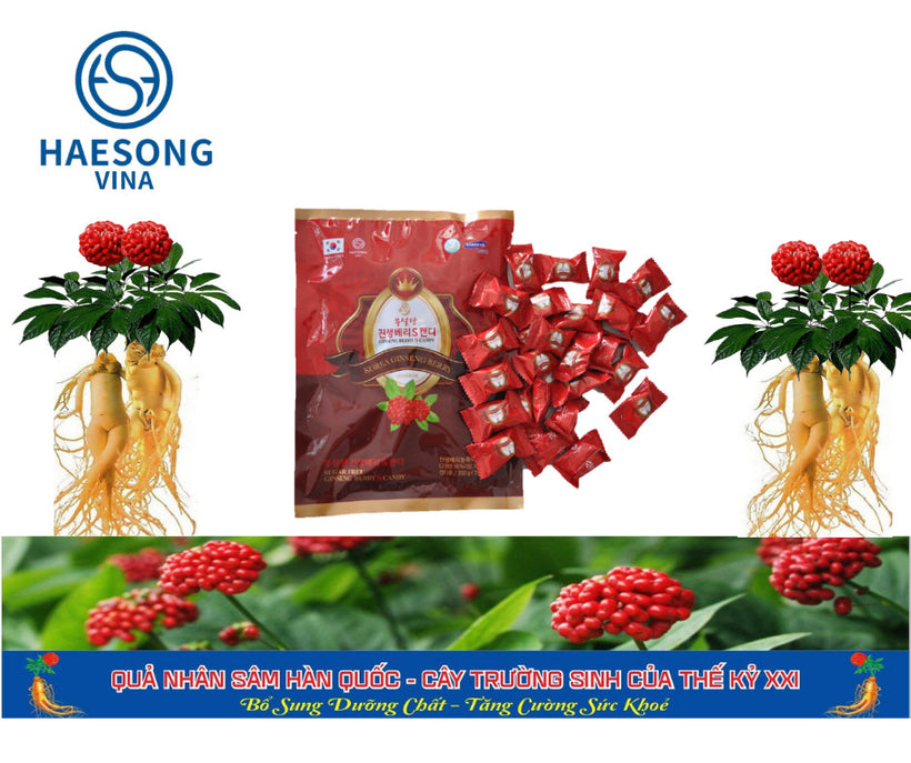 Kẹo Quả Sâm Không Đường Ginseng Berry S Candy 200g – Phù Hợp Người Tiểu Đường