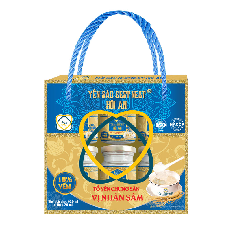 Tổ Yến Chưng Sâm – Thùng 10 Hộp x 6 Hũ, Tăng Đề Kháng, Quà Tặng Sức Khỏe