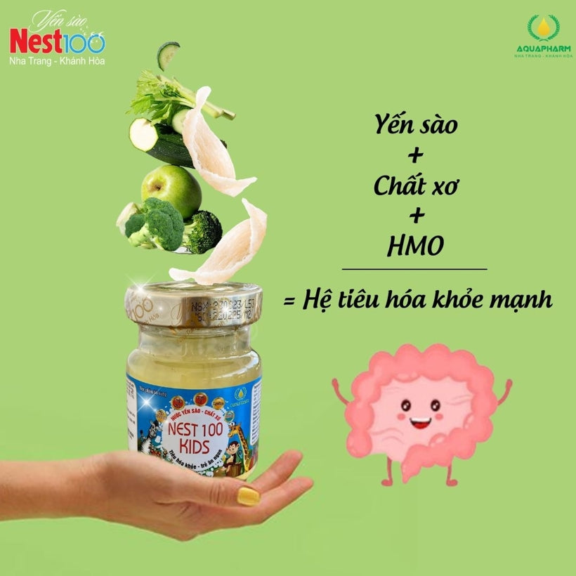 Nước yến Nest100 Kids - chất xơ HMO hỗ trợ tiêu hóa cho trẻ ( mua 6 được 7 )