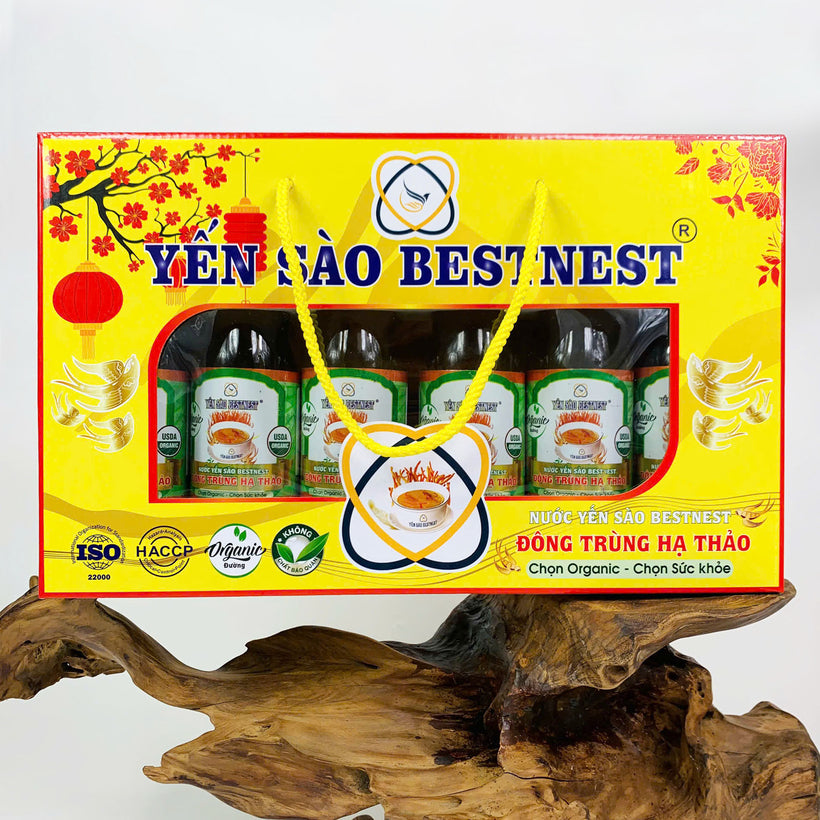 Nước Yến Sào Đông Trùng Hạ Thảo 180ml – Giải Khát Bổ Dưỡng, Tăng Sức Đề Kháng