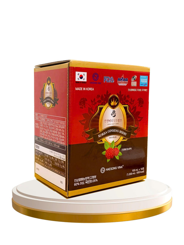 Nước Uống Quả Sâm Ginseng Berry S Drink Dạng Gói Hộp 10 Gói