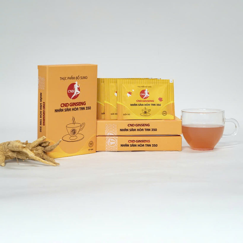 CND Ginseng Nhân Sâm Hòa Tan 350mg Hộp 7 Gói – Tăng Cường Sức Khỏe
