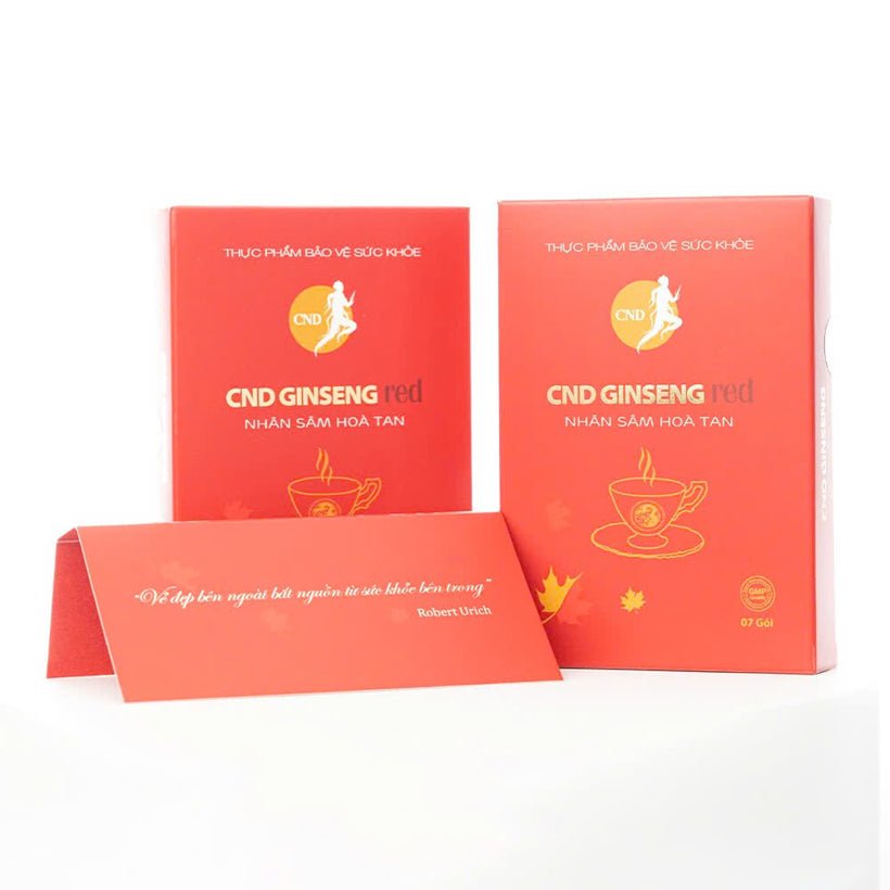 CND Ginseng Red Hộp 7 Gói Nhân Sâm Hòa Tan Hỗ Trợ Bổ Thận Tăng Sức Khỏe