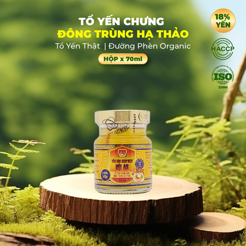 Tổ Yến Chưng Sẵn Đông Trùng Hạ Thảo – Thùng 10 Hộp x 6 Hũ
