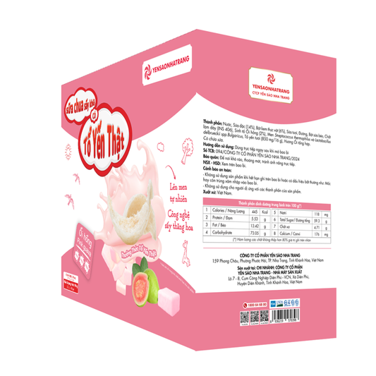 Sữa chua sấy tổ yến vị ổi hồng 30 gói tăng miễn dịch tiêu hóa