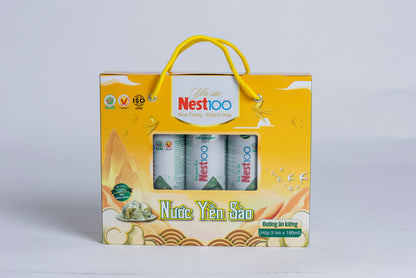 Nước yến Nest100 ăn kiêng 190ml hộp 5 lon ít calo dễ hấp thu