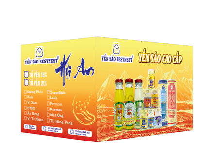 Nước Yến Sào Tam Vị – Kiện 2 Thùng 15 Chai 180ml (Tự Nhiên, Mật Ong, Đông Trùng Hạ Thảo) – Bổ Dưỡng, Đường Organic