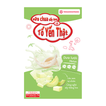 Sữa chua sấy tổ yến vị dưa lưới 5 gói hỗ trợ miễn dịch tiêu hóa
