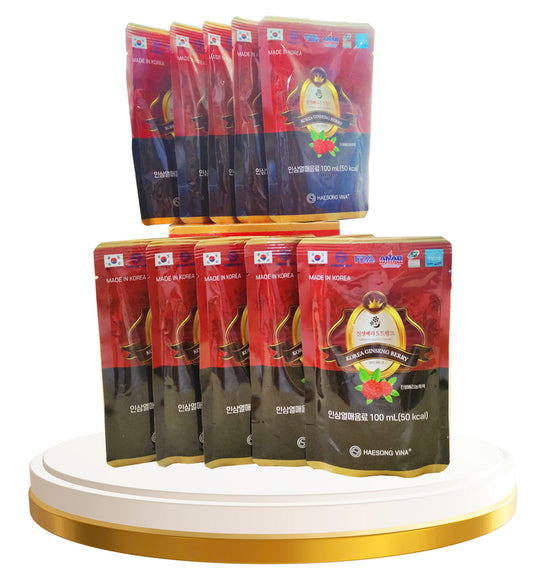 Nước Uống Quả Sâm Ginseng Berry S Drink Dạng Gói Hộp 10 Gói