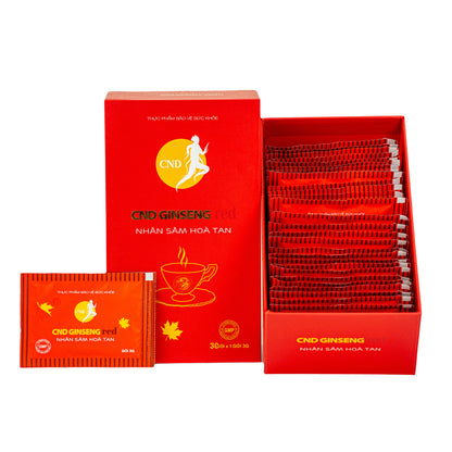 CND Ginseng Red (hộp 30 gói)– Nhân sâm hòa tan, hỗ trợ bổ thận, giảm mệt mỏi
