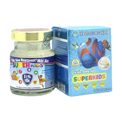 Yến Chưng Sẵn Superkids – Thùng 60 Hũ, Bổ Sung Canxi Vitamin Cho Trẻ