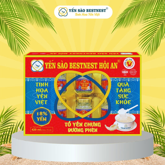 Tổ Yến Chưng Sẵn Đường Phèn (Lốc 6 Hũ x 70ml) – Tăng Cường Sức Khỏe