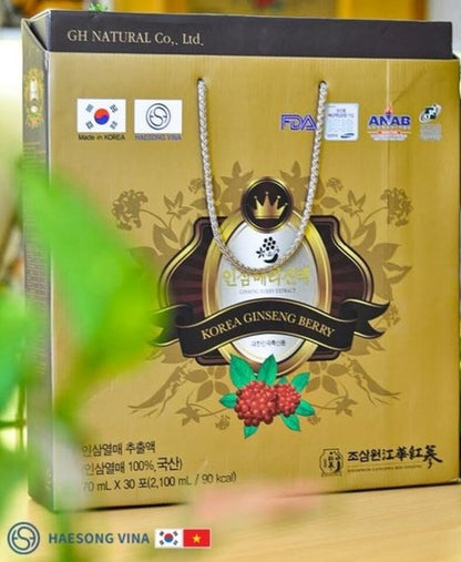 Chiết Xuất Quả Nhân Sâm Ginseng Berry N Extract Hộp 30 Gói