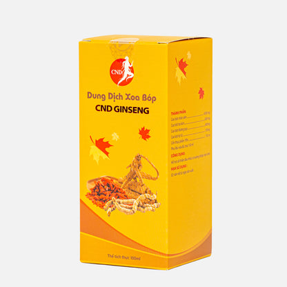 Dung Dịch Xoa Bóp CND Ginseng 100ml – Giảm Đau Nhức Cơ Xương Khớp Mãn Tính