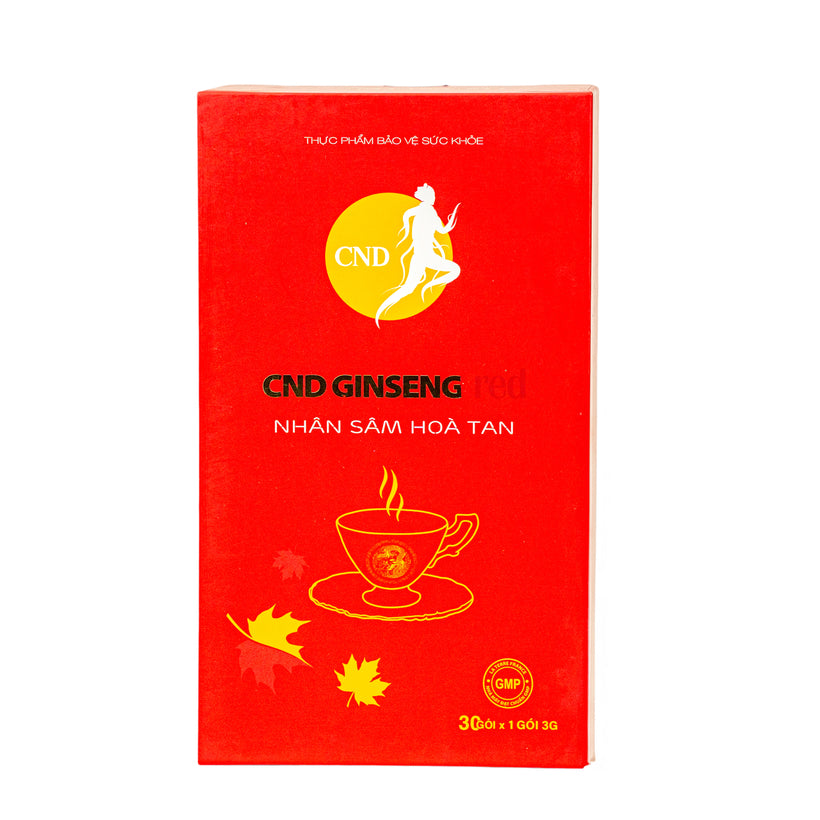 CND Ginseng Red (hộp 30 gói)– Nhân sâm hòa tan, hỗ trợ bổ thận, giảm mệt mỏi