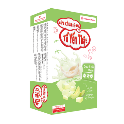 Sữa chua sấy tổ yến vị dưa lưới 5 gói hỗ trợ miễn dịch tiêu hóa