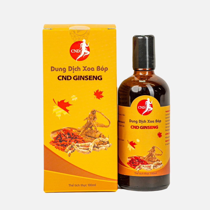 Dung Dịch Xoa Bóp CND Ginseng 100ml – Giảm Đau Nhức Cơ Xương Khớp Mãn Tính