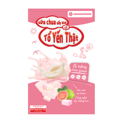 Sữa chua sấy khô tổ yến vị ổi hồng 5 gói hỗ trợ tiêu hóa