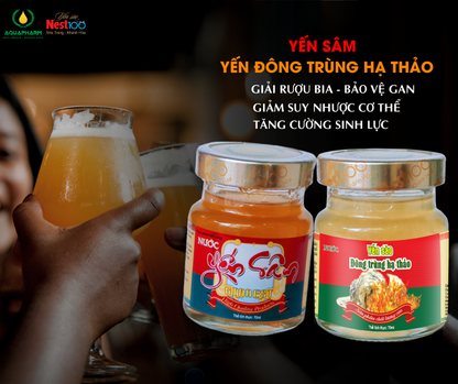 Nước yến Nest100 đông trùng hạ thảo 70ml bổ thận phổi