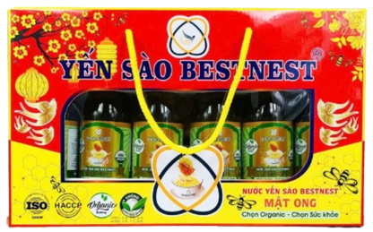 Nước Yến Sào Mật Ong 180ml – 10 Hộp x 6 Chai, Tăng Đề Kháng, Bổ Phổi