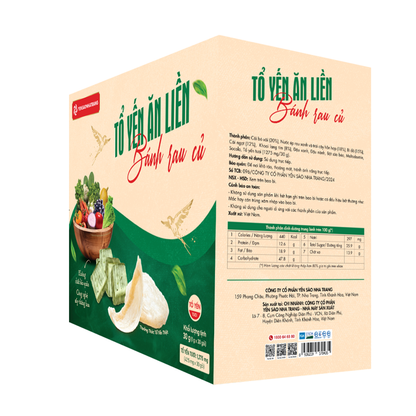 Tổ yến ăn liền bánh rau củ 30 gói giàu chất xơ phù hợp ăn chay