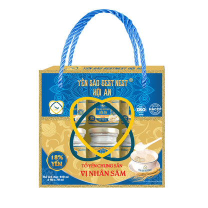 Tổ Yến Chưng Sâm – Thùng 10 Hộp x 6 Hũ, Tăng Đề Kháng, Quà Tặng Sức Khỏe