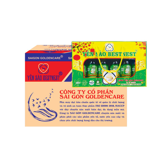 Nước Yến Sào Tự Nhiên 180ml – Thùng 10 Hộp x 6 Chai, Giải Khát Cao Cấp