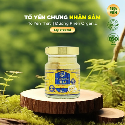 Tổ Yến Chưng Sâm – Thùng 10 Hộp x 6 Hũ, Tăng Đề Kháng, Quà Tặng Sức Khỏe