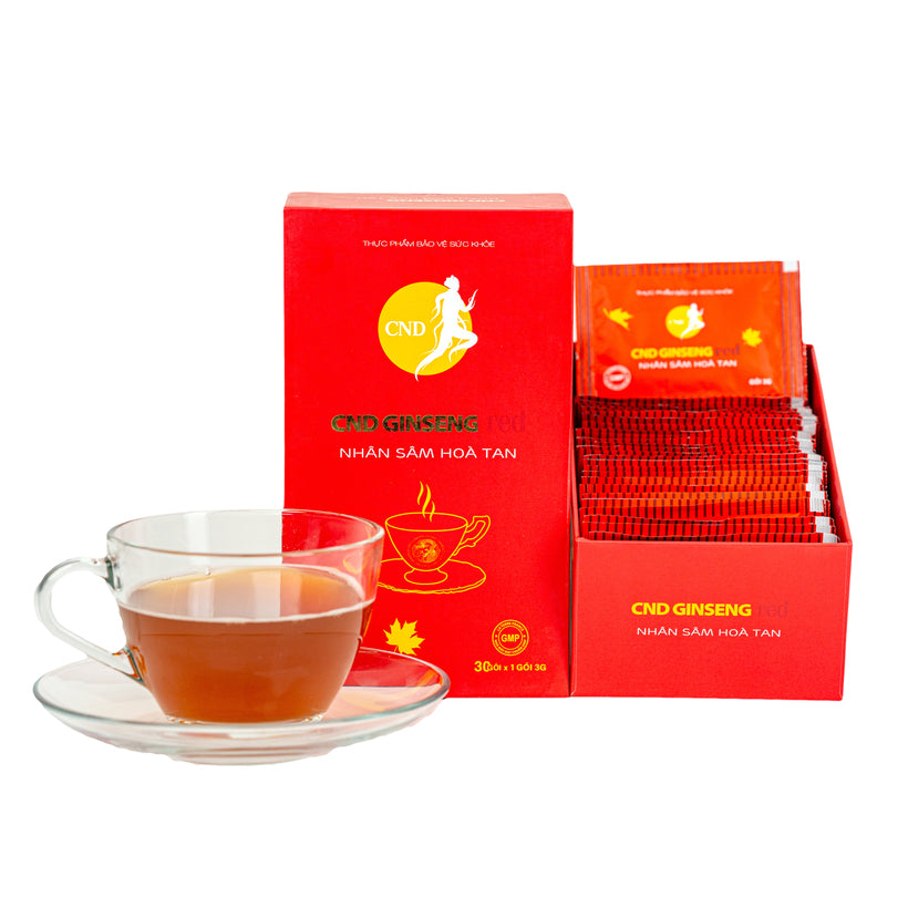 CND Ginseng Red (hộp 30 gói)– Nhân sâm hòa tan, hỗ trợ bổ thận, giảm mệt mỏi