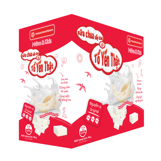 Sữa chua sấy tổ yến vị nguyên bản hộp 30 gói hỗ trợ tiêu hóa