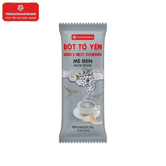 Bột tổ yến mè đen 10 gói bổ dưỡng đẹp da ngừa loãng xương